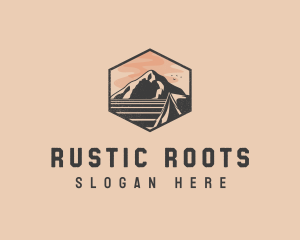 Rustic Outdoor Travel Camp logo design