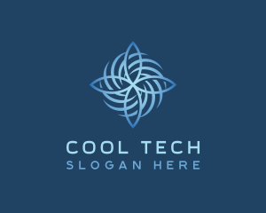 Industrial Cool HVAC logo design