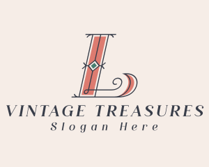 Letter L Jewelry Craft Antique logo