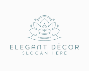 Wellness Candle Decoration logo design