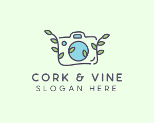 Organic Vine Camera  logo design