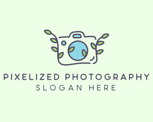 Organic Vine Camera  logo design