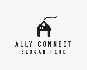 Electrical Plug House logo design