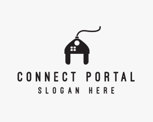 Electrical Plug Home logo design