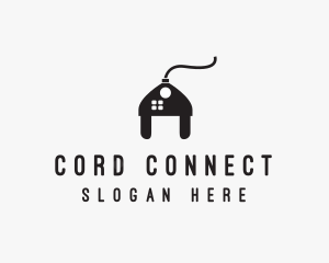 Electrical Plug Home logo design