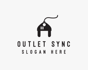 Electrical Plug Home logo design