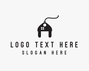 House - Electrical Plug House logo design