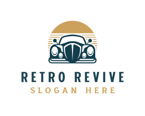 Retro Auto Vehicle logo design