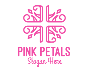 Pink Pattern Cross logo