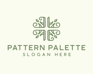 Pink Pattern Cross logo