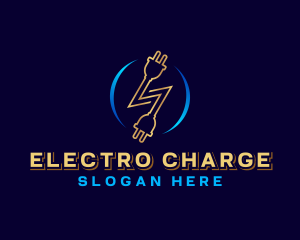 Electric Plug Volt logo design