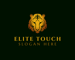 Gold Deluxe Tiger logo design