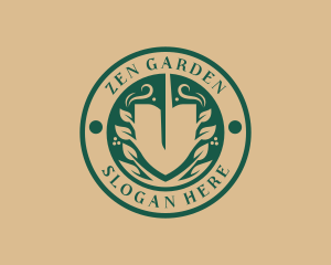 Garden Shovel Landscaping logo design