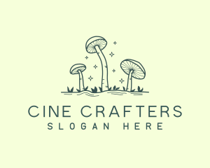 Edible Garden Mushroom  logo design