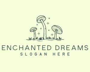 Edible Garden Mushroom  logo design