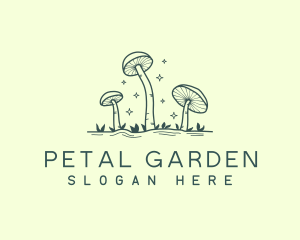 Edible Garden Mushroom  logo design