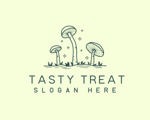 Edible Garden Mushroom  logo design