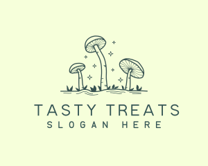 Edible Garden Mushroom  logo design