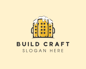 Beer Mug Buildings logo design