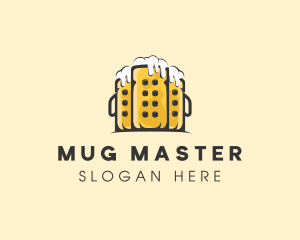 Beer Mug Buildings logo design