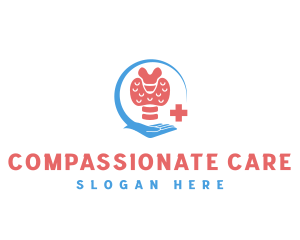 Medical Care Thyroid logo design