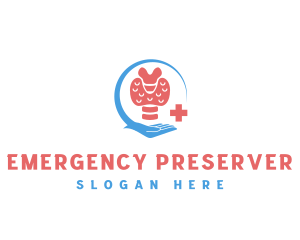 Medical Care Thyroid logo design