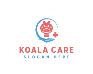 Medical Care Thyroid logo design