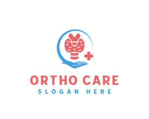 Medical Care Thyroid logo design