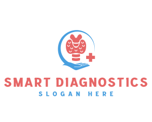 Medical Care Thyroid logo design