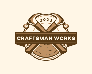 Hammer Timber Woodwork logo design