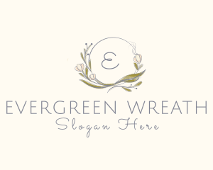 Leaf Flower Decoration Boutique logo design