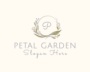 Leaf Flower Decoration Boutique logo design