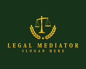 Legal Justice Scale logo design