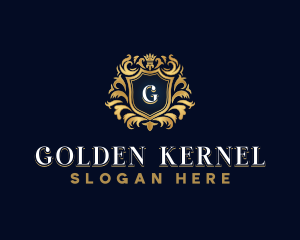 Luxury Crown Shield logo design