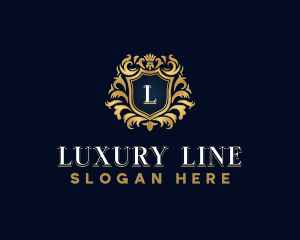 Luxury Crown Shield logo design