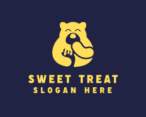 Yellow Bear Food logo design