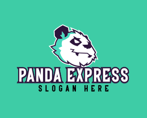 Evil Panda Monster logo design