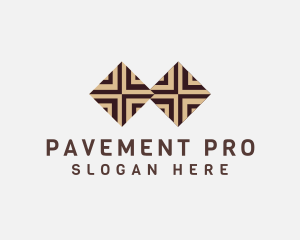 Floor Tile Pavement logo design