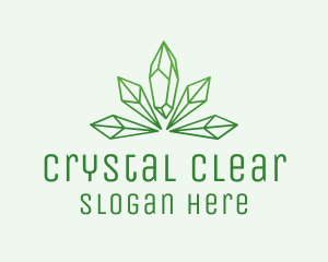 Crystal Weed Dispensary  logo design