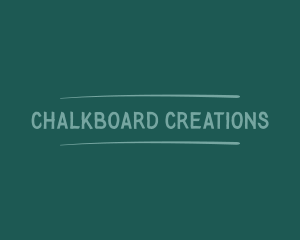 Hipster Chalkboard Handwritten logo