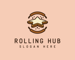 Pastry Star Biscuit logo design