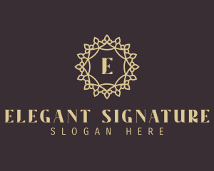 Elegant Mandala Ornament logo design