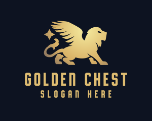 Golden Lion Premium Business logo design