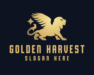 Golden Lion Premium Business logo design