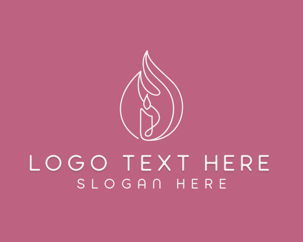 Flaming logo example 2