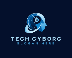 Cyborg Artificial Intelligence logo design