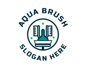 Brush Cleaning Tools logo design