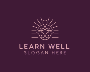 Yoga Relaxation Wellness logo design