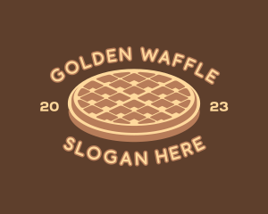 Delicious Waffle Snack logo design