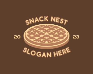 Delicious Waffle Snack logo design